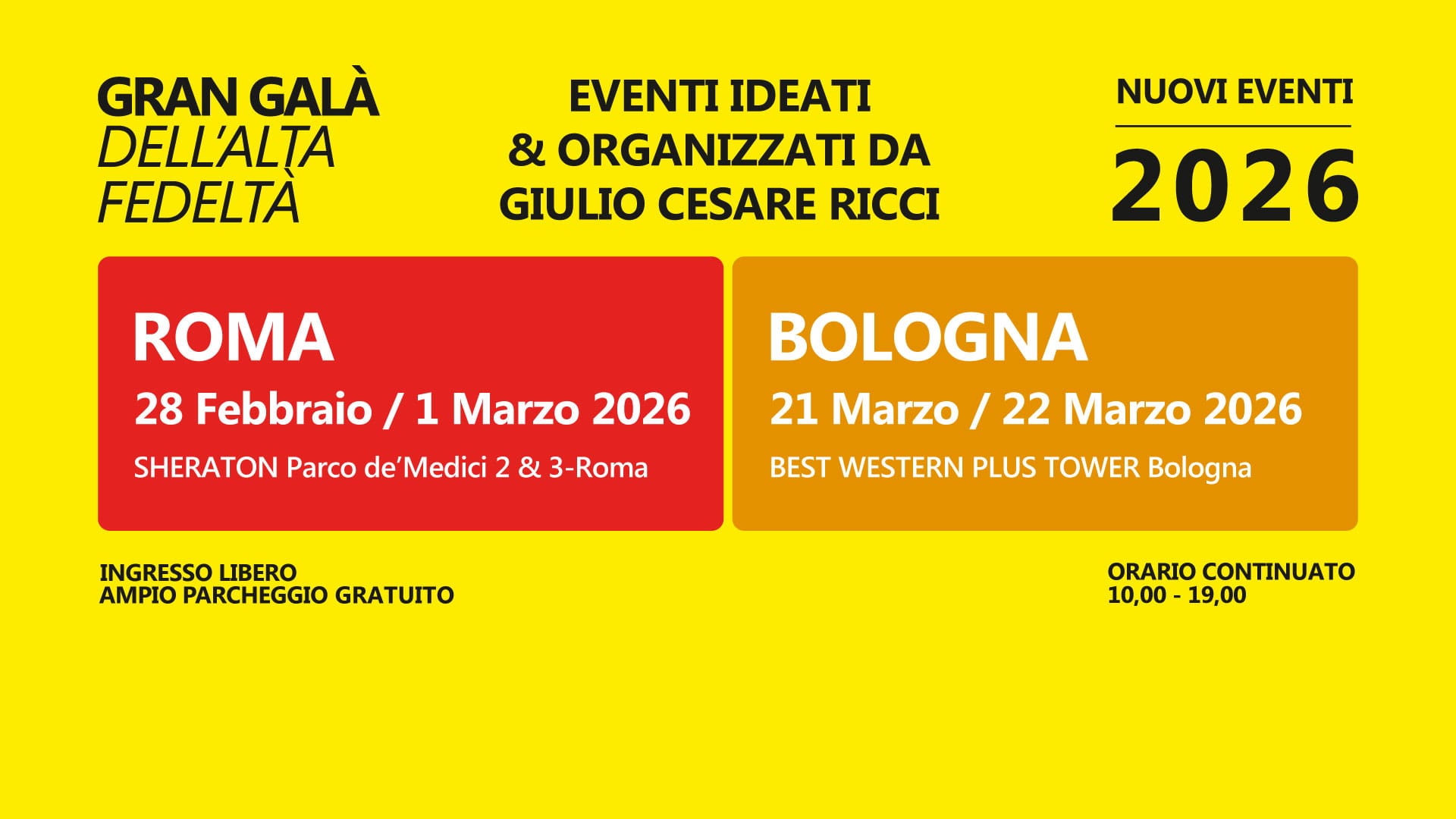 gran gala roma e bologna 2026