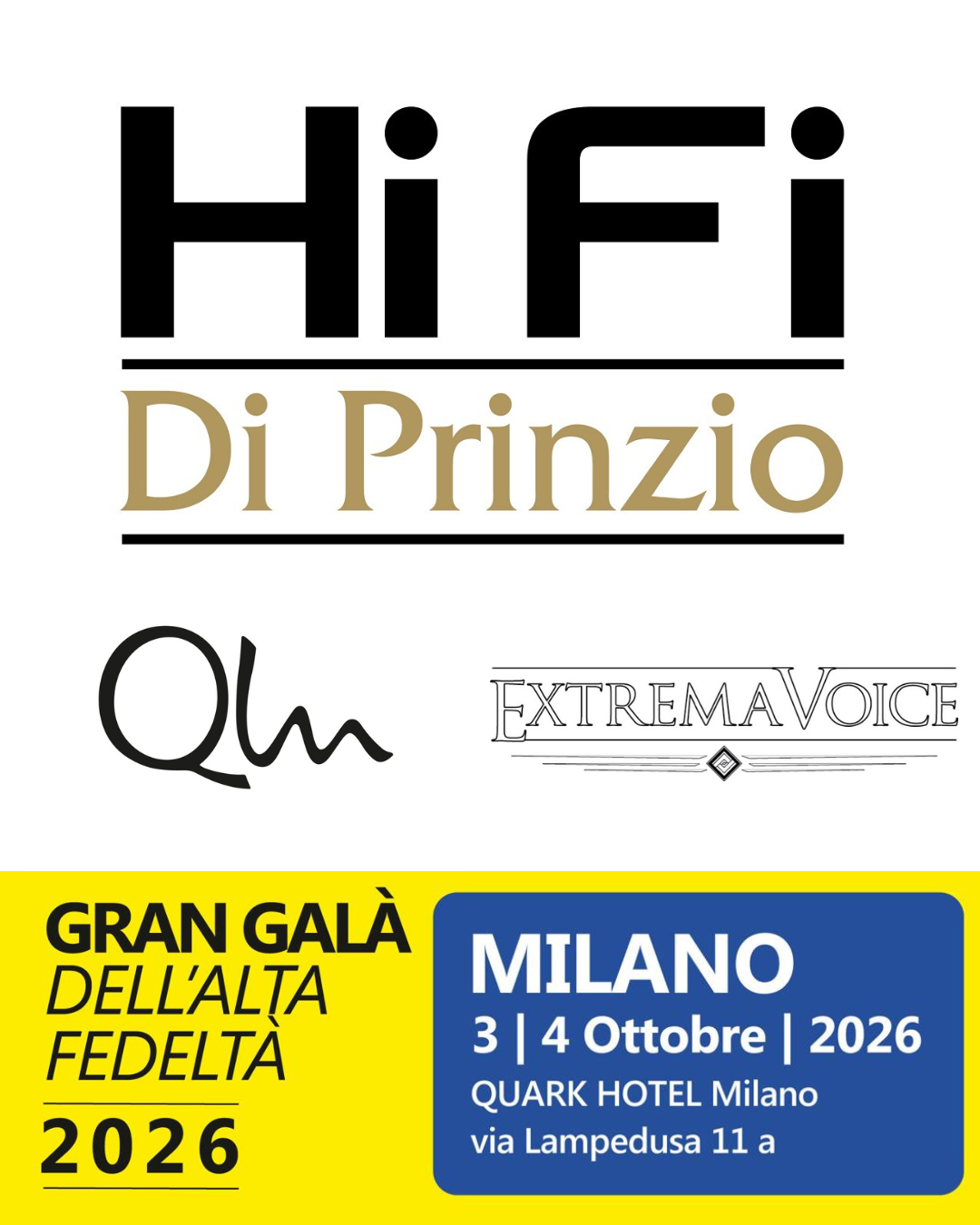 Audio Graffiti al Gran Galà dell'Alta Fedeltà di MILANO 2026